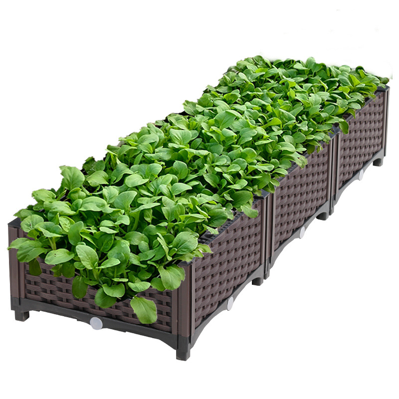 种植箱阳台种菜蔬菜特大塑料花箱室内菜园家用户外专用