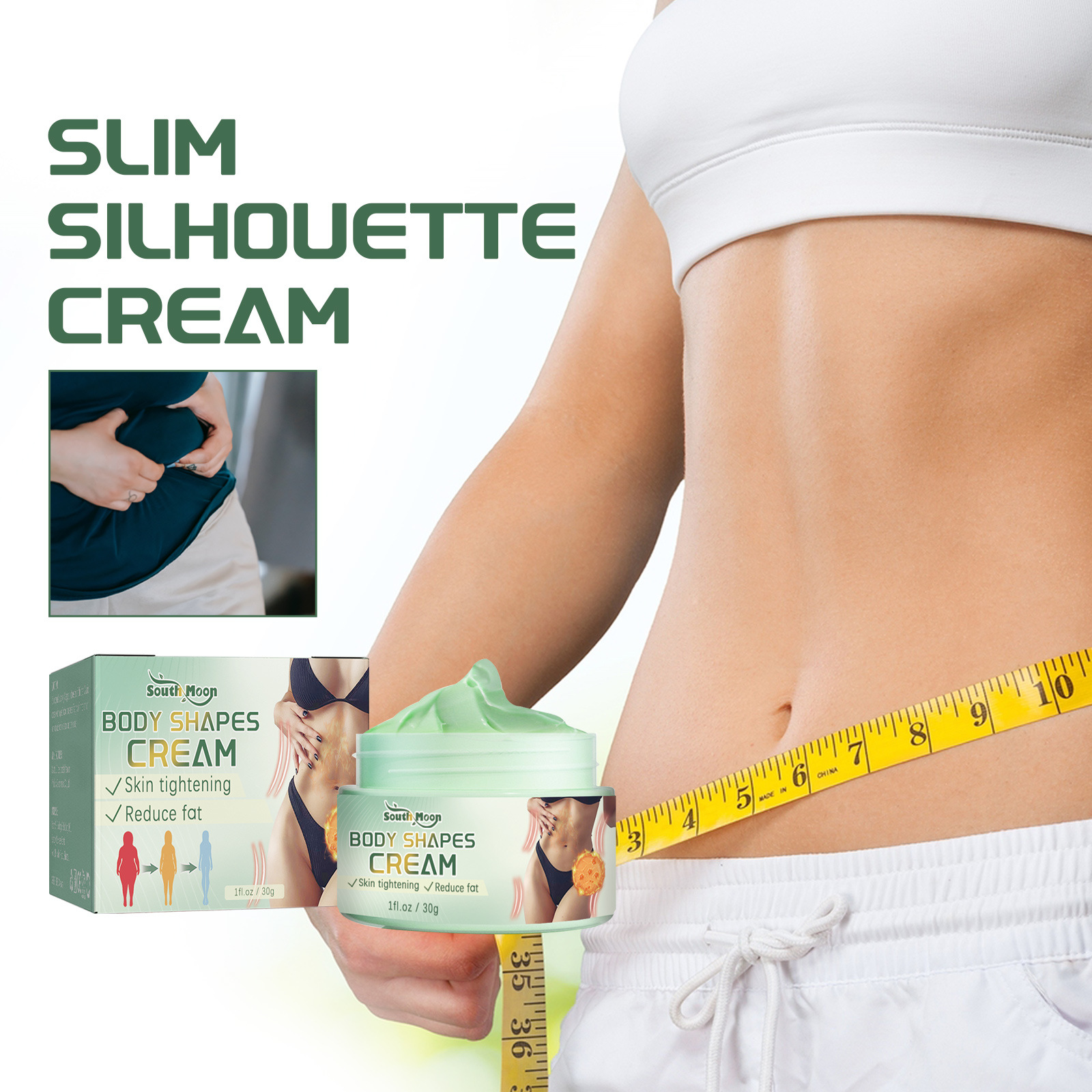 South Moon Slimming Contour Cream Show Body Firming Soft Body Skin Lazy Shaping Slimming Cream