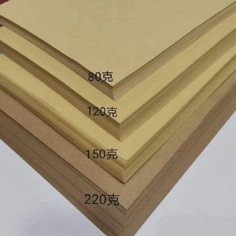 Full-Open Kraft Paper Kraft Cardboard Wrapping Paper Kraft Paper Cover Paper Photo Album Paper Paper Cut by Hand