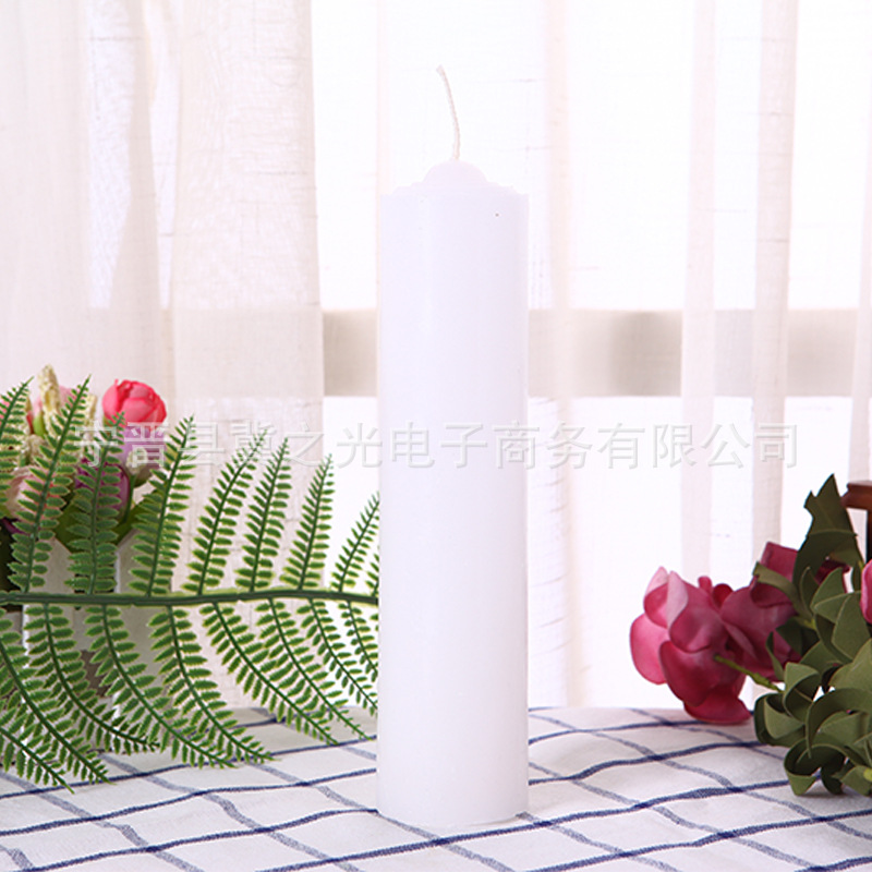 Factory Wholesale Colorful Big Candle Household Number Red White Yellow Purple Blue Pink Green Lighting Nite Thick Chinese New Year Buddha Worship