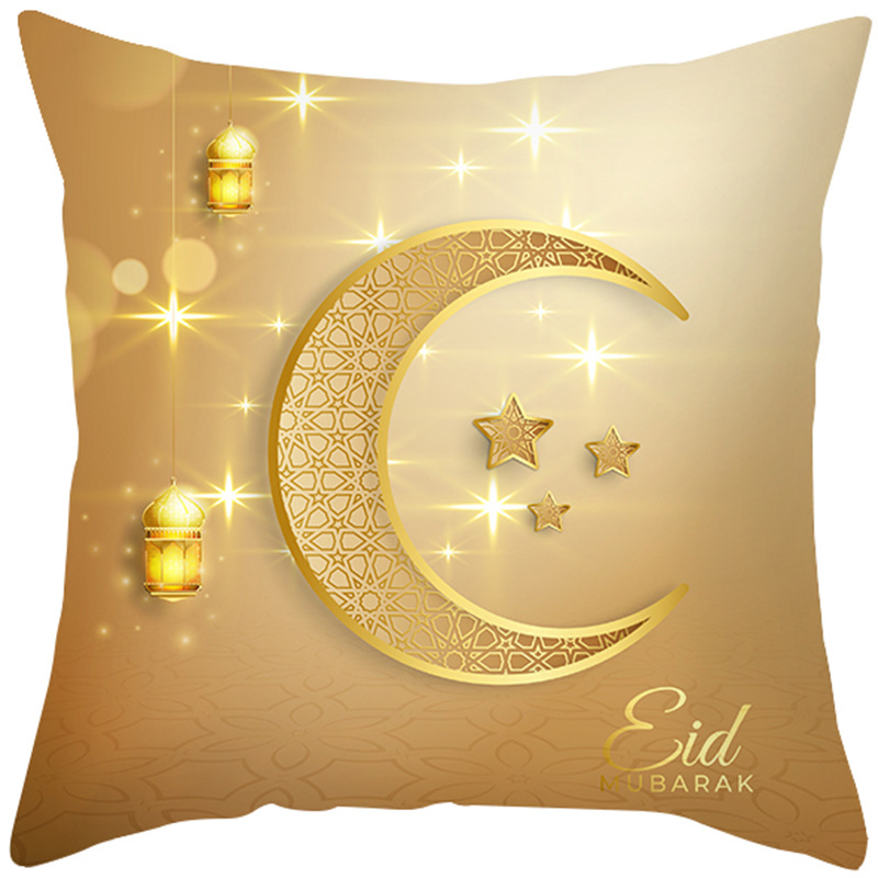 Cross-Border Ethnic Festival Pillow Cover Golden Moon Amazon Home Pillow Living Room Sofa and Bedside Cushion Cover