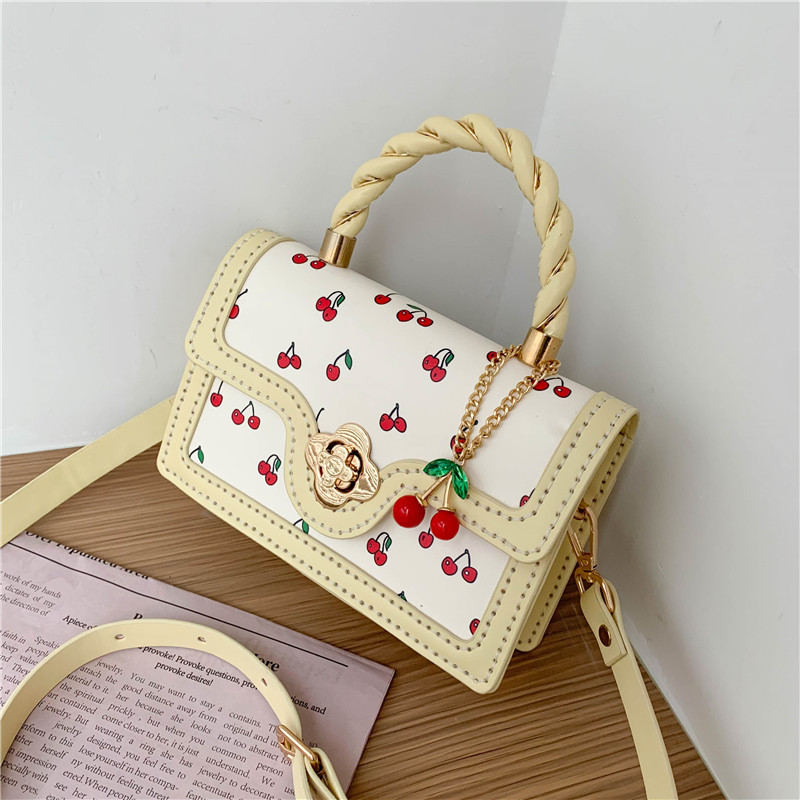 Printed Bags Women's 2022 Summer New Fashionable All-Matching Messenger Bag High Sense Fashion Handbag Material Bag Handmade Bag Tide