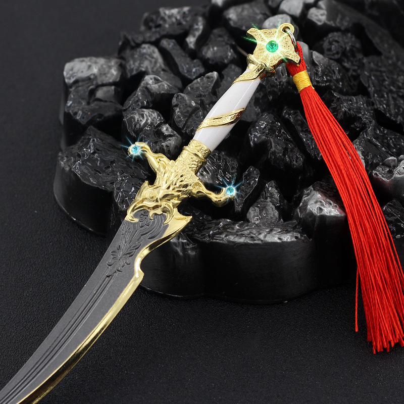 永劫-无间 游戏匕周边手办 鹰吻小刀模型 残霄金属首武器未开刃