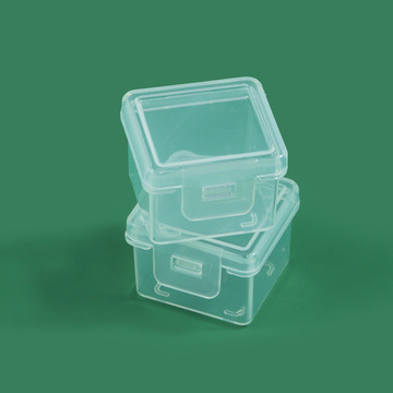 小方盒防噪音耳塞盒无绳耳塞配件收纳盒连体小胶盒pp透明塑料空盒