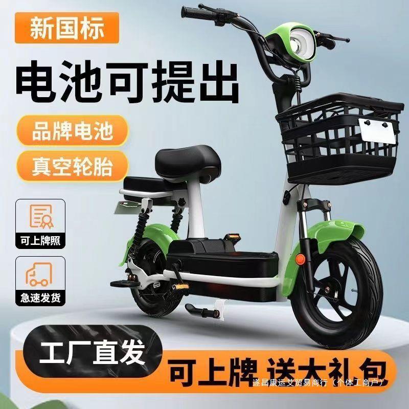 厂家直销台铃电动车同型锂电池成人代步电动自行车脚蹬两轮车家用