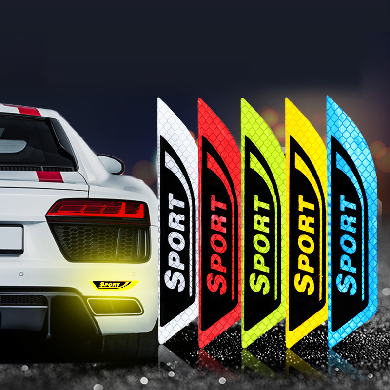 汽车sport字母反光贴条警示汽车贴纸车门叶子板贴英文拉花刀锋贴