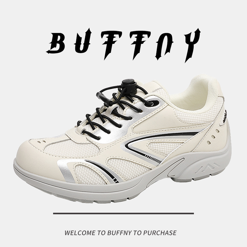 百搭巴黎显脚小薄底老爹鞋2025新款春秋增高轻便防滑运动鞋子足球