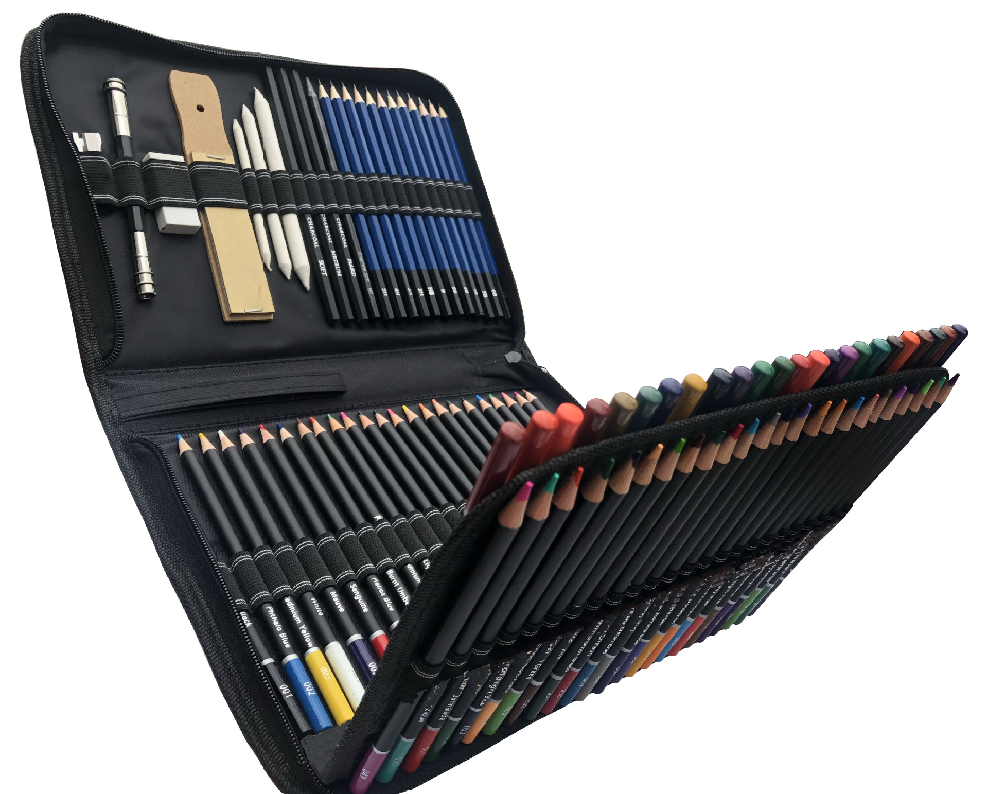 Factory Direct Sales 95 Pieces Oily Colored Pencil Suit Art Color Pencil Sketching Pencil Beginner Painting Kit Suit