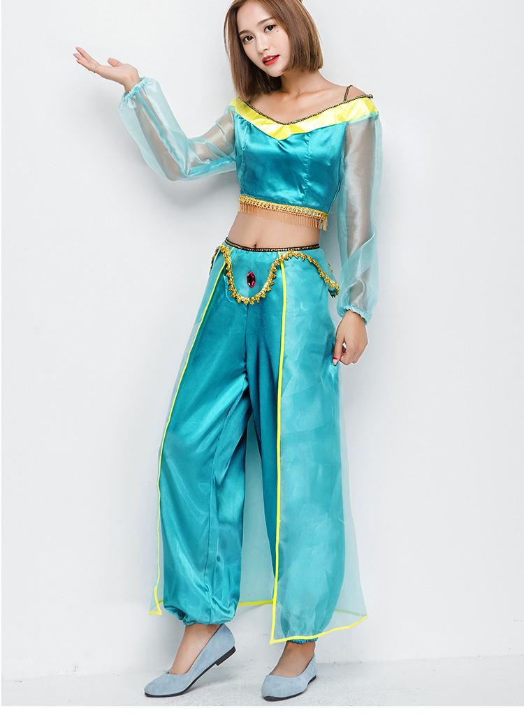 出口日本万圣节服 阿拉伯公主服印度舞娘演出服 两色性感肚皮舞服