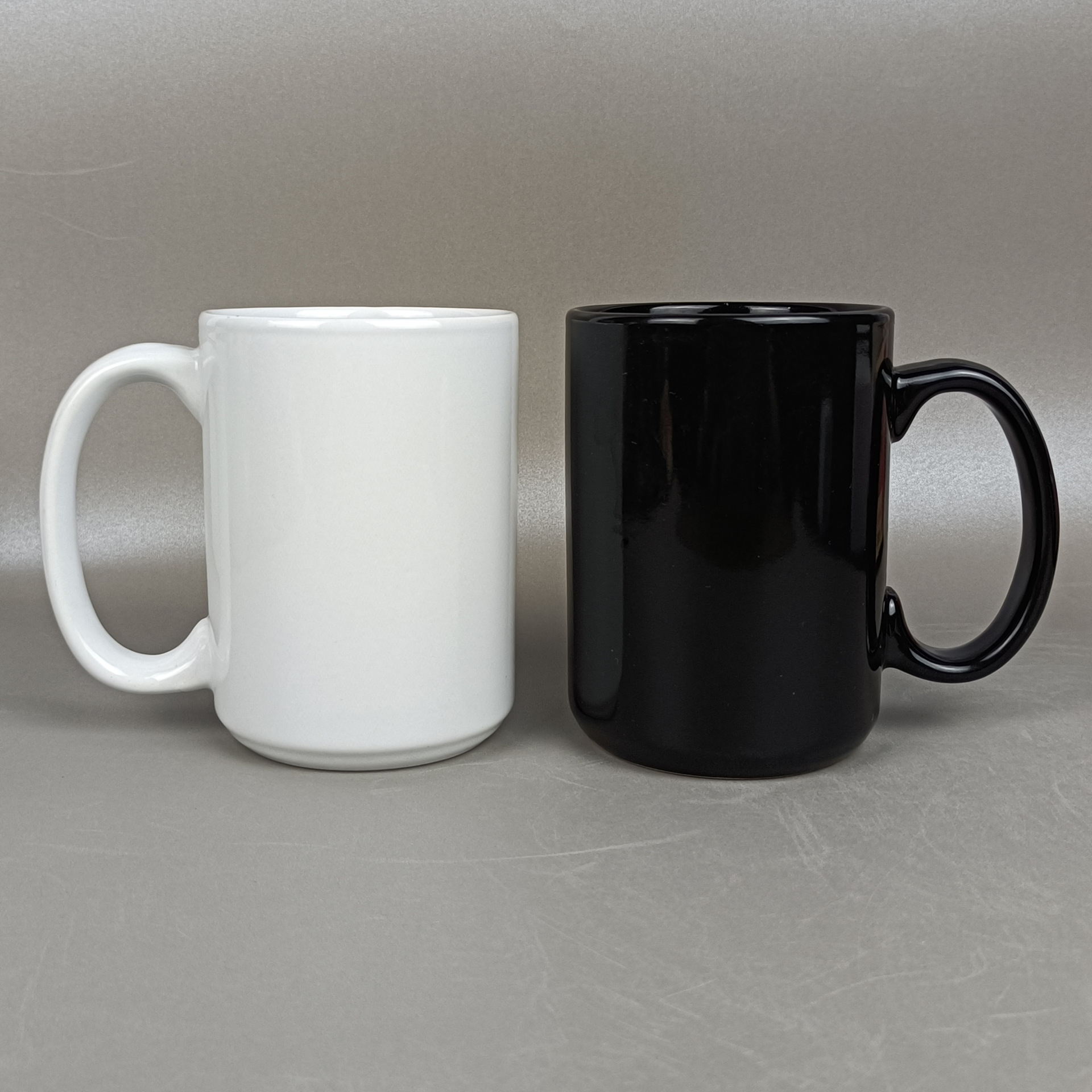 热转印马克杯印logo外贸15oz色釉陶瓷杯大容量热升华涂层陶瓷水杯