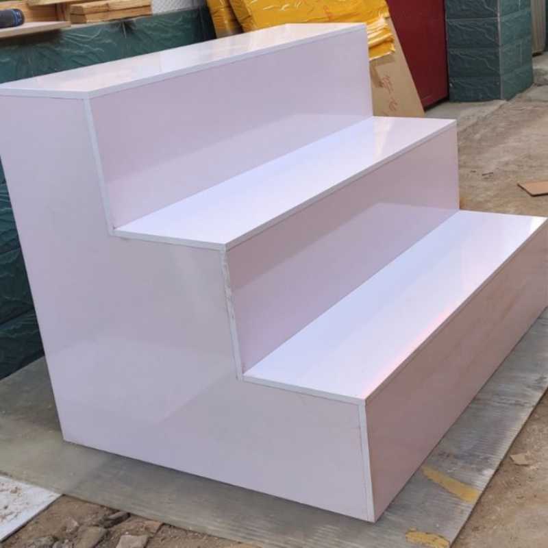 新款台阶中岛柜梯形货架阶梯展示架多层礼品陈列架鞋帽架鲜花展柜