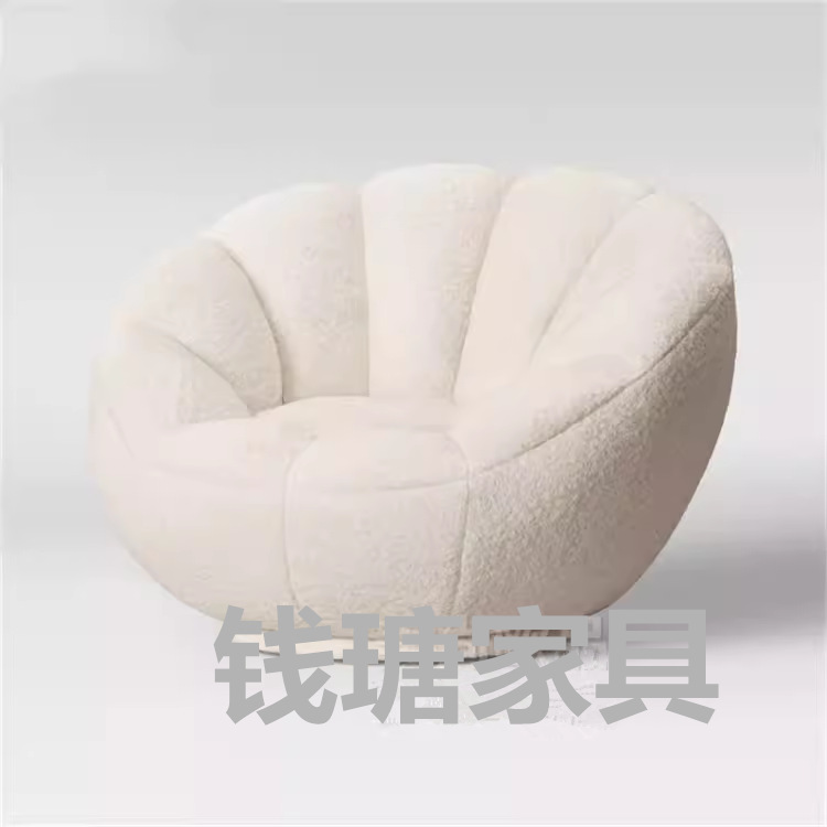 意式轻奢现代设计师单人沙发酒店办公会客区接待区摄影棚影楼沙发