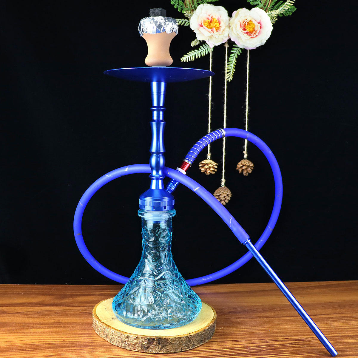 阿拉伯水烟壶工厂生产铝合金中小号水烟壶水烟膏 烟斗烟具hookah