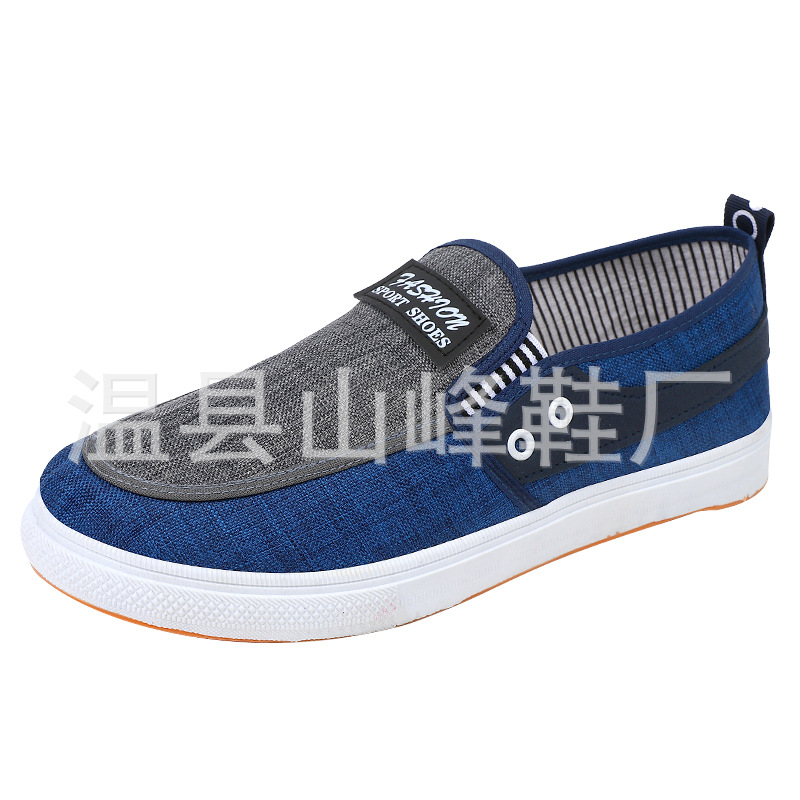 One Piece Dropshipping New Old Beijing Cloth Shoes Fashion Casual Men's Cloth Shoes Slip-on Denim Canvas Loafers