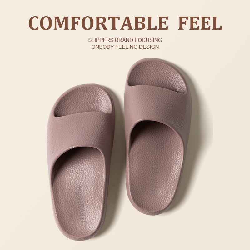 Women's Summer Vintage Leather Pattern Eva Non-Slip Slippers Men's Indoor Soft Bottom Mute Couple Gift Slippers