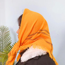 农村妇女头巾老人四方头巾秋冬季搞笑装扮包头田园风围巾方巾