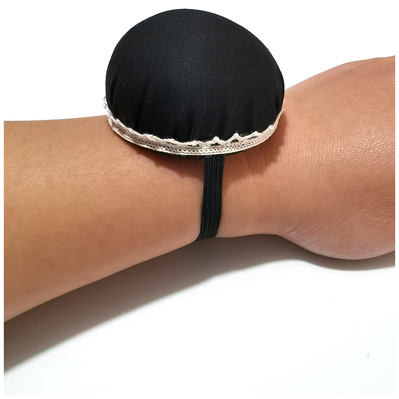 跨境欧美风手腕针插包纯色针扎针垫插针包缝纫绣花布艺手工具e659