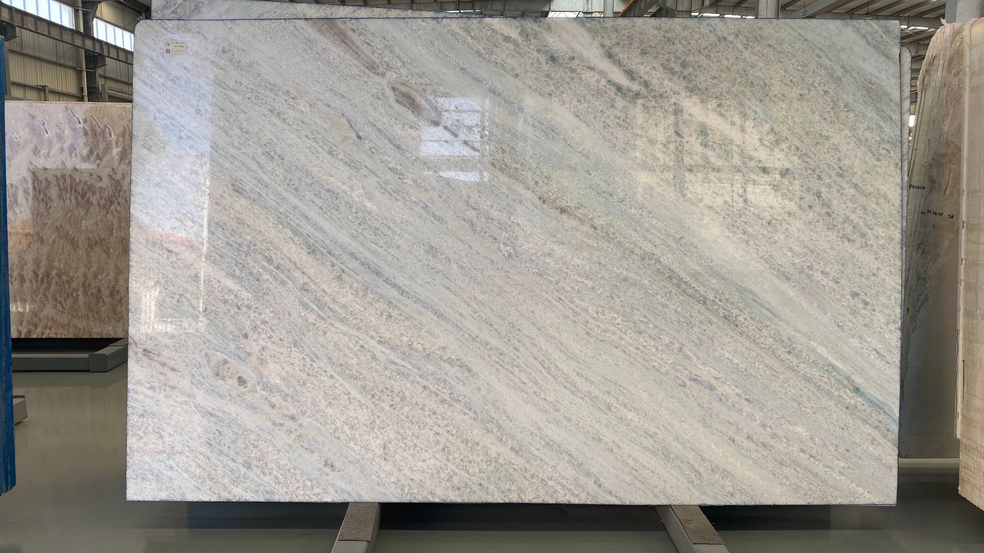 进口天然大理石,玉石-蓝天玉