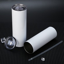 跨境简约20oz热升华直身杯304不锈钢真空保温杯便携车载汽车杯