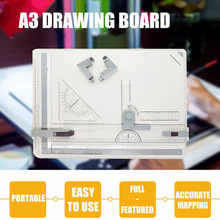 A3 Drafting Drawing Board Ruler Table Adjustable Angle Art跨