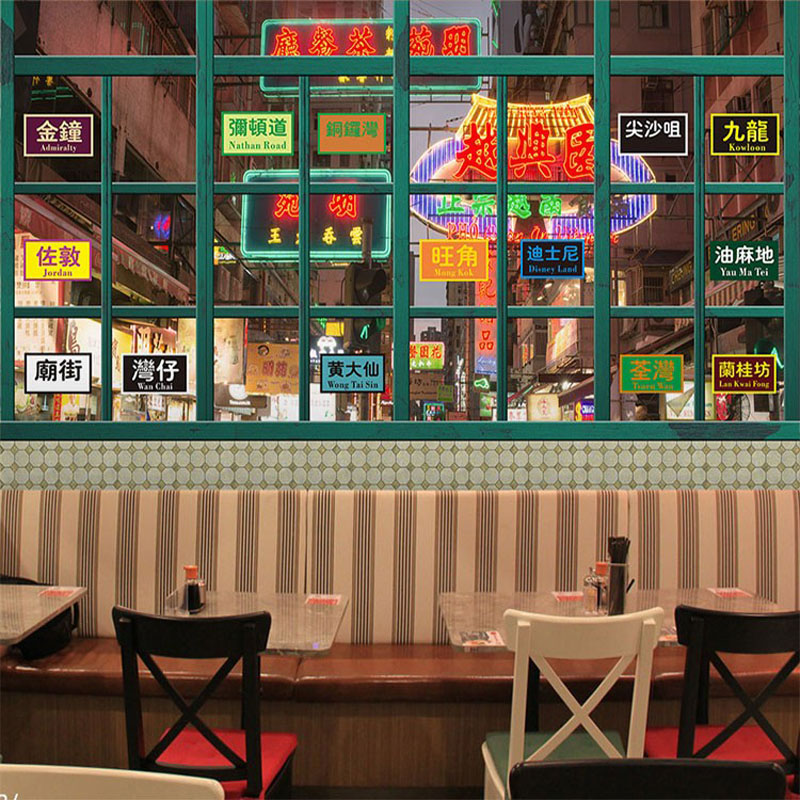 港风甜品烧鹅墙面装饰壁画图片烧腊店茶餐厅港式壁纸坚果炒货直播背景