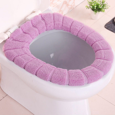 Winter Thickened Toilet Seat Toilet Seat Cushion Nordic Style Toilet Mat Household Toilet Seat Universal Closestool Cushion Washable