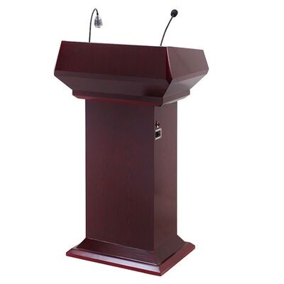 桌台发言演讲台讲桌顺功能豪华台多讲台会议木质南多媒体讲台讲