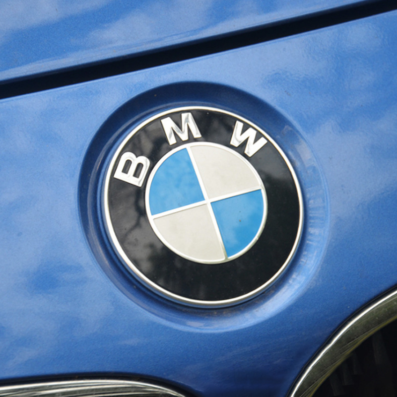 亚克力标牌 适用宝马蓝白轮毂盖车标 改装汽车盖贴标 亚克力车标
