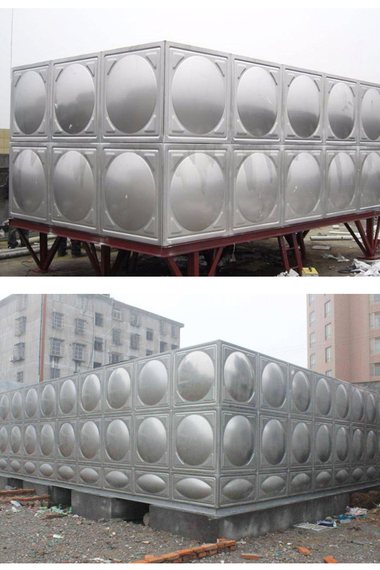 304不锈钢水箱保温储水生活水箱方形模压拼接式工业消防养殖水箱