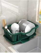 收纳架餐具沥水多功能台面碗柜家用碗盘架水槽置物架厨房滤水收纳