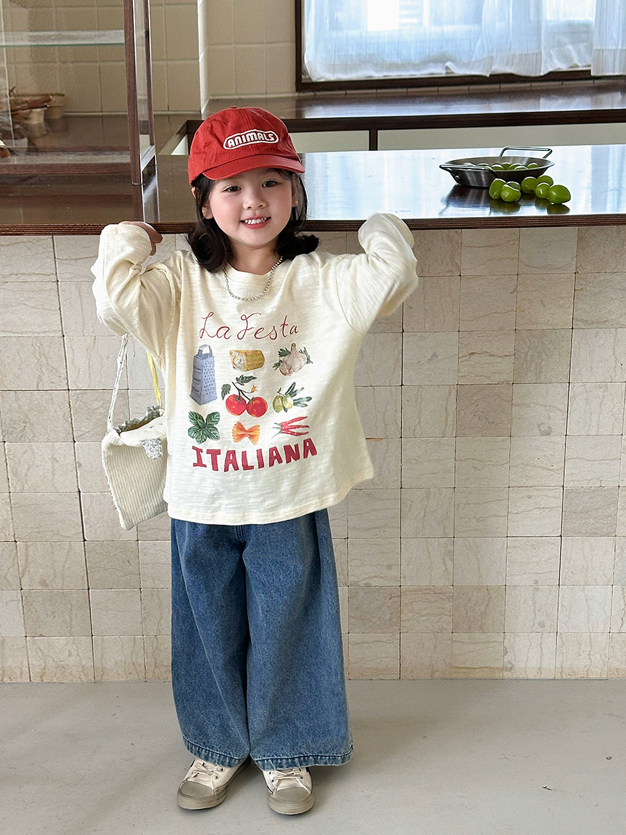 weimu children‘s clothing girls‘ suit 2024 autumn new children‘s korean-style casual long-sleeved top pants baby clothes