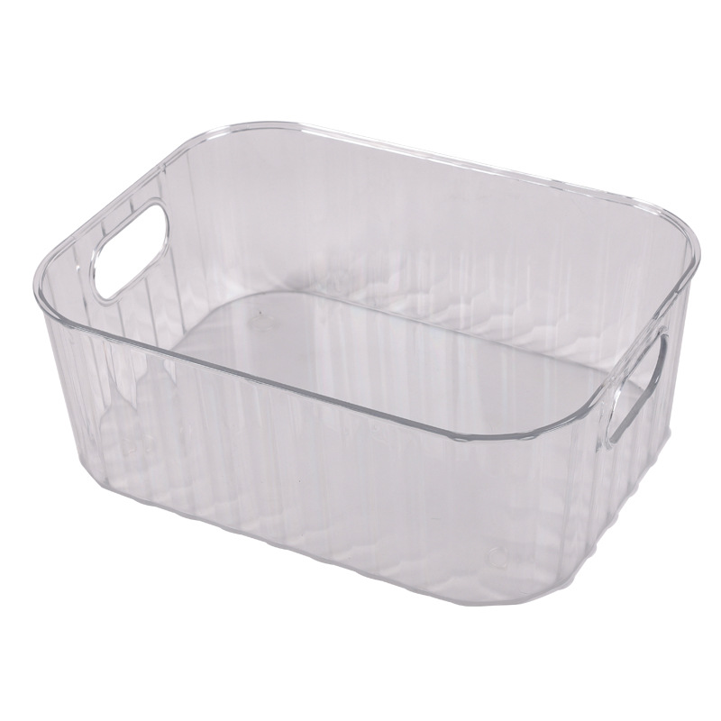 Household Transparent Storage Box Bathroom Storage Box Student Dorm Clothes Storage Box Portable Cosmetics