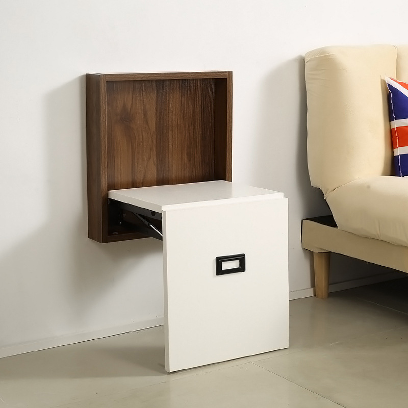 禾呈隐形折叠换鞋凳壁挂式家用门口墙折叠玄关穿鞋凳收纳入户简约