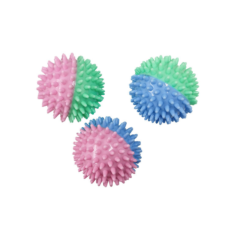 Cross-Border Pet Supplies Vocal Toy Ball Dog Bite-Resistant Elastic Ball Medium Large Dog Dog Chew Toy TPR Acanthosphere