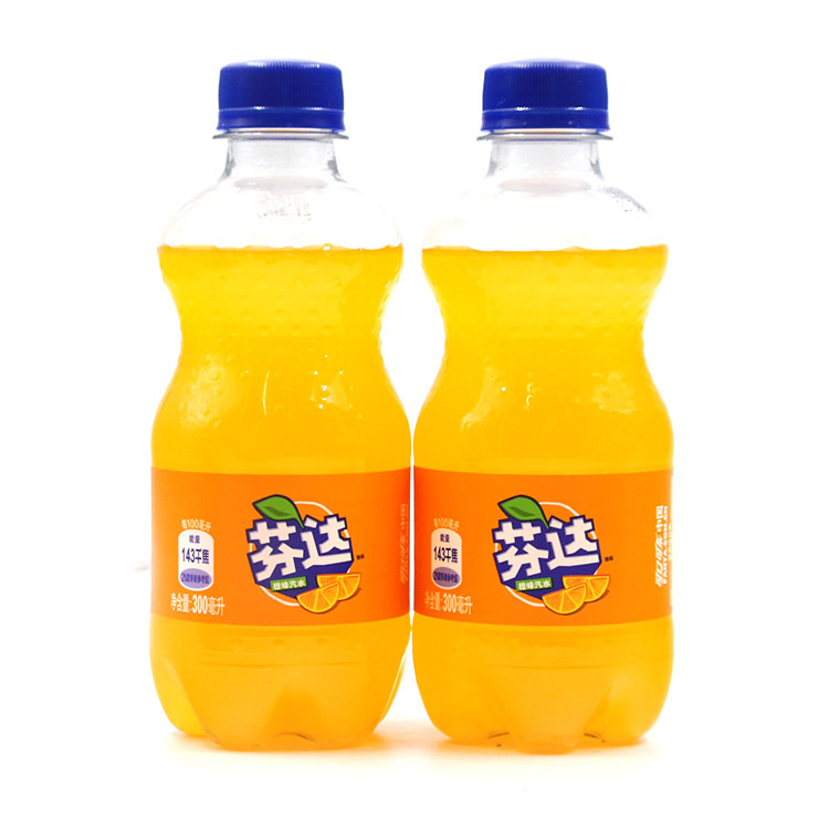 可口可乐迷你芬达苹果味300ml 碳酸饮料水果味汽水夏季饮品包邮