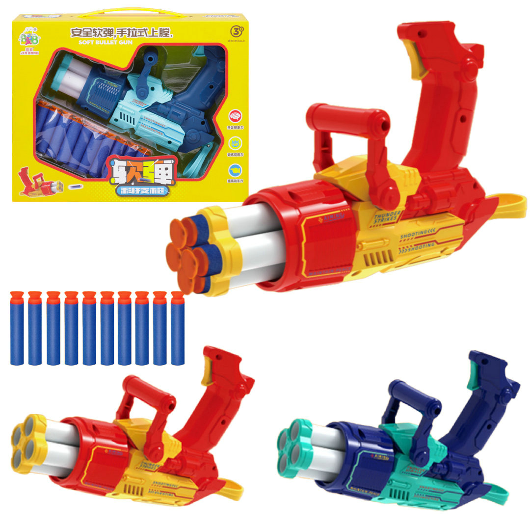 加特林软弹科技枪899-112男孩射击游戏互动热卖广场儿童玩具批发