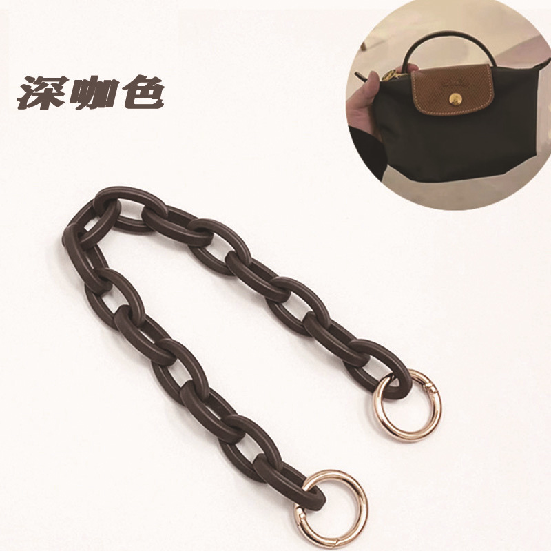 Spot Resin Closed Frosted Bag Chain Mobile Phone Charm Bag Belt Lanyard Single-Shoulder Bag Strap Replacement Armpit Portable Bag Chain Pieces