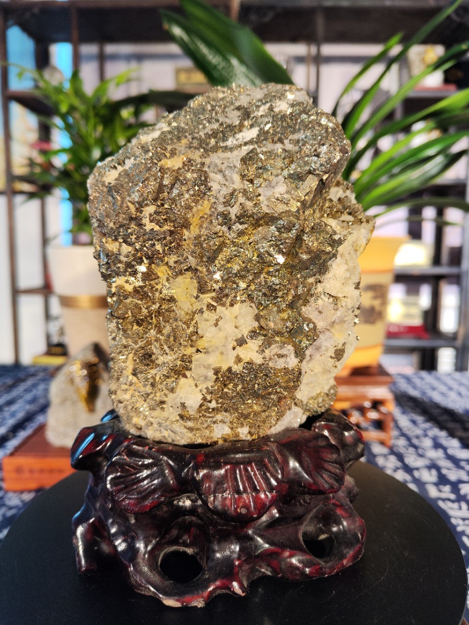 结晶金石,黄金石工艺品礼品,天然金矿石摆件可根据用户要求