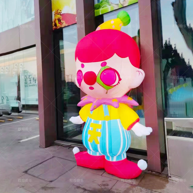 充气卡通娃娃气模时尚男女孩灯光中国风动漫展览商场美陈装饰道具