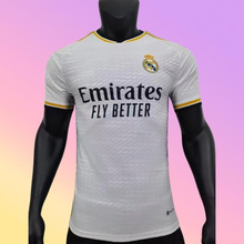 23-24款白色皇家马德里主场球衣球员版足球运动服上衣训练服批发
