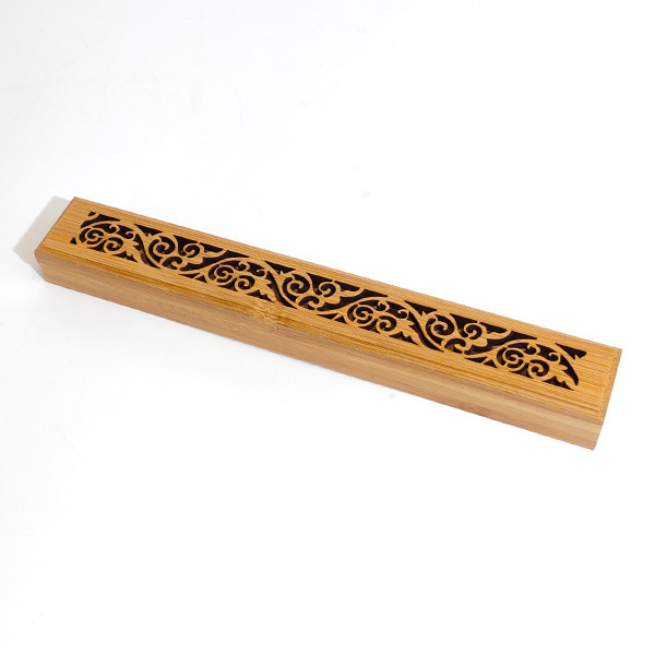 Bamboo Incense Box Incense Incense Inserted Incense Burner Long Incense Burning Incense Box Incense Burner Incense Coil Burner Aromatherapy Wooden Box Bamboo Storage Incense Box