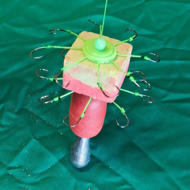 东江走水反离底钓鲢鳙大胖头鱼防挂底海杆抛竿方块饵料钓鱼浮球球