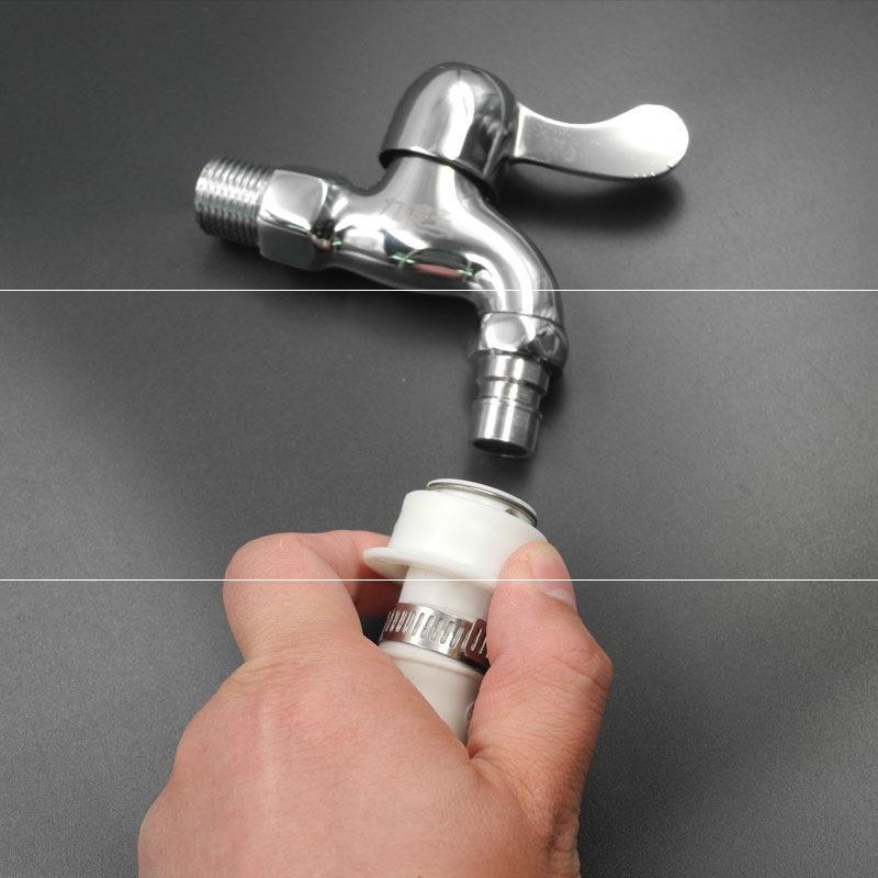 自来水加长连接水龙头胶皮管卡扣式加长管半自动洗衣机加长进水管