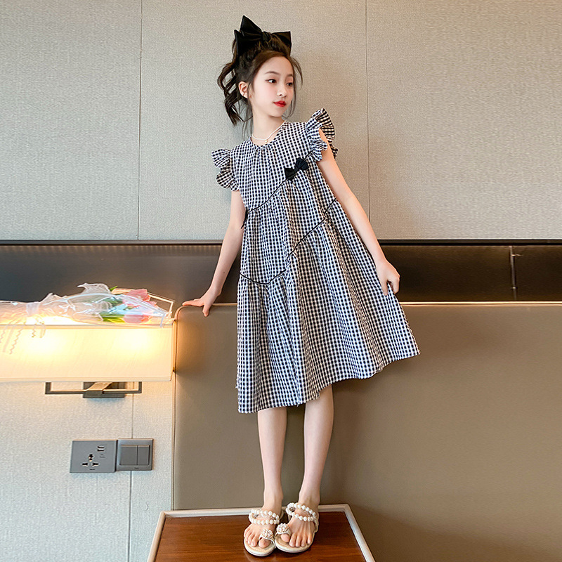 女童裙子夏天2024新款女大童装夏季公主裙胖小女孩儿童夏装连衣裙