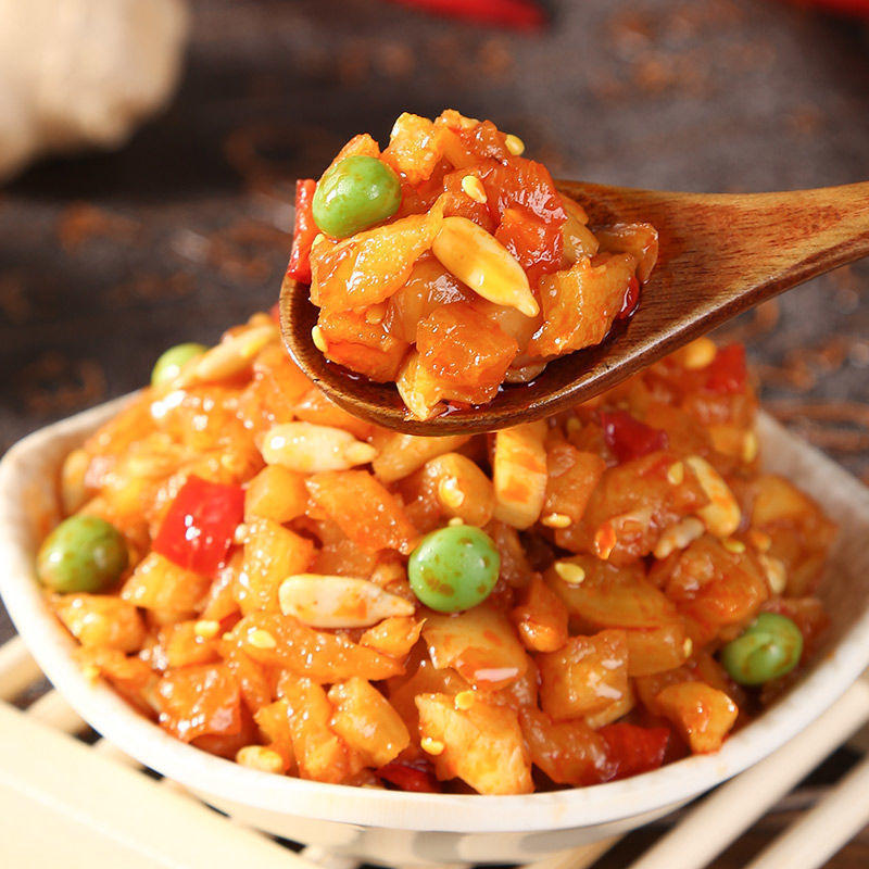 萝卜干批发五仁酱丁下饭菜农家自制萝卜丁咸菜下饭小包装批发价