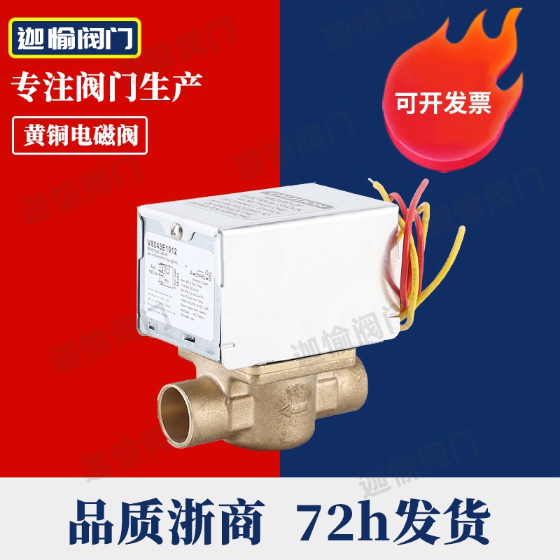 8043E1012黄铜电磁阀 直动式二通电磁阀zone valve 24V