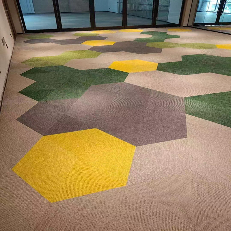 编织纹路地板diy办公室酒店商用片材卷材仿  编织纹pvc地毯