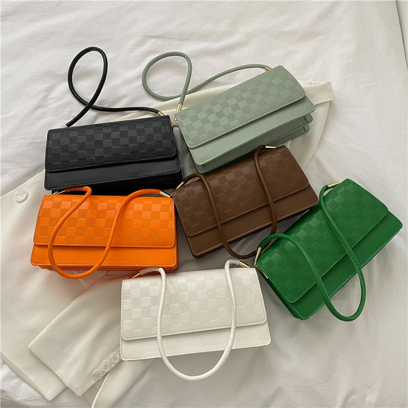 Simple High Quality Small Bag 2022 New Fashion Women's Bag Summer Shoulder Underarm Bag Casual Western Style Small Square Bag