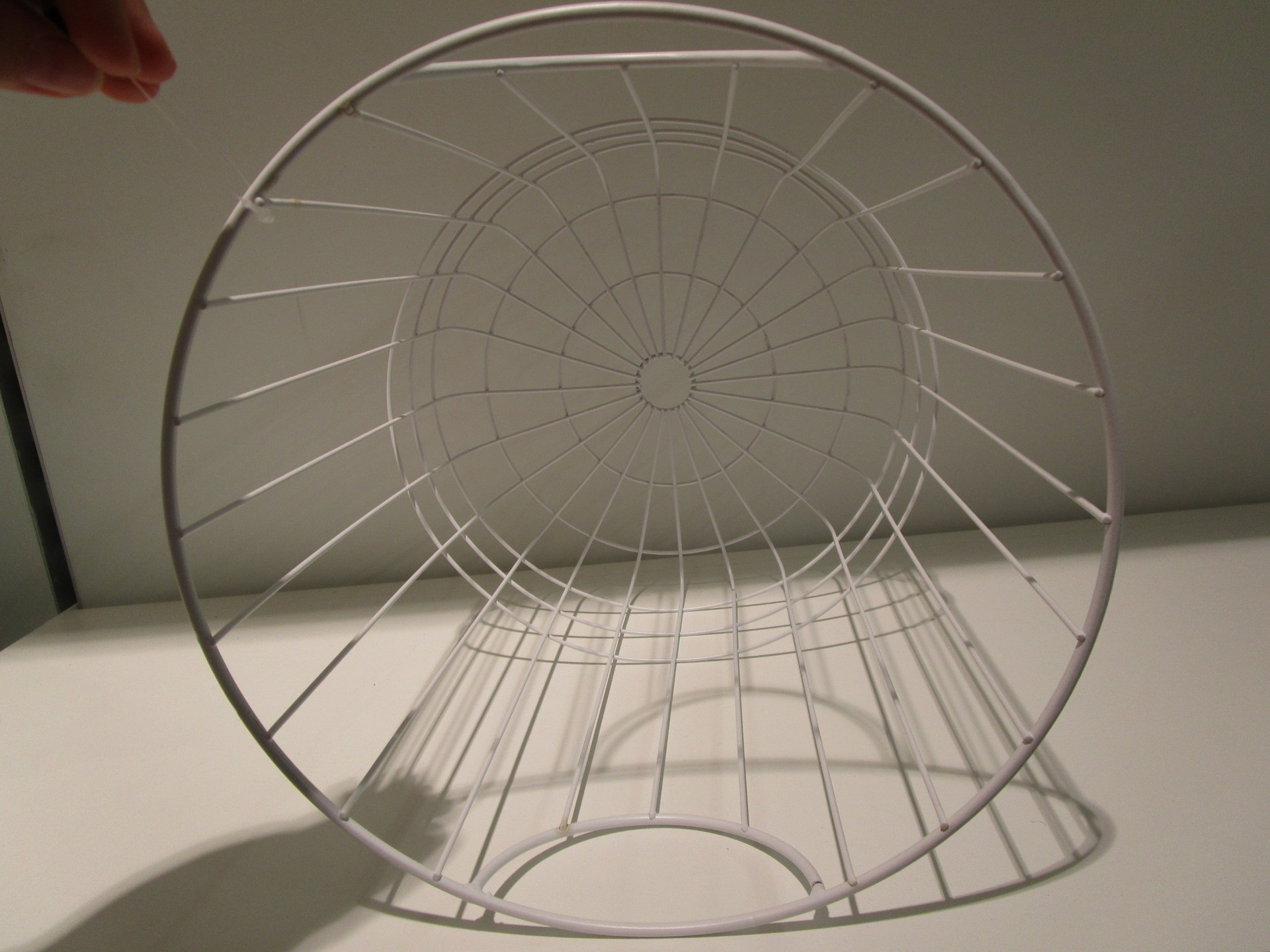 广西博白永富工艺品铁线网篮子套二圆形白色编织桶焊接脏衣桶铁艺