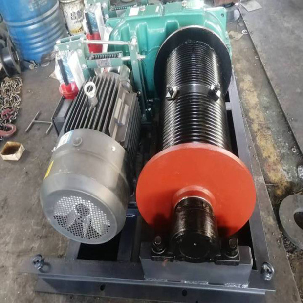 定制双桶卷扬机5吨双离合溜放卷绳器3吨双绳筒柴油电动卷扬机